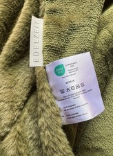 Edelzeit Kaninchen FellOptik Wendedecke XXL, 170x220cm Grün