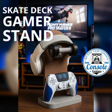 SkateDeck Gamer Stand – Gaming mit Street-Style! Controller und Headset Stand