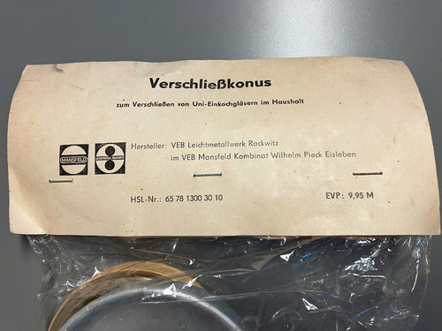 Verschließkonus ddr ovp - verschließkonus,, ddr,