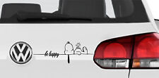 Snoopy Woodstock Be Happy Vers. 2025 Auto Aufkleber Sticker Folie echte 40x15cm