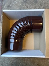 Ofenrohr Rauchrohr 90° Bogen emailliert D120mm braun Muldenthaler