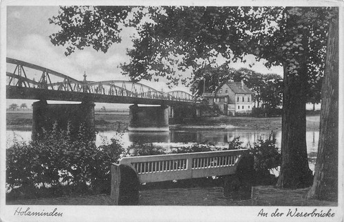 Holzminden der weserbrücke - an,