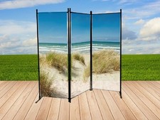 Sichtschutz Balkon Trennwand Raumteiler Paravent mit Fotodruck Ostsee