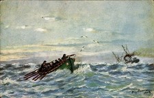 Künstler Ak Seenotrettung