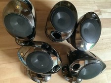 5 x KEF HTS2001 Lautsprecher Satelliten Speaker , super Zustand in Gold/braun