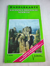 Landkarte Wanderkarte Sächsisch-Böhmische Schweiz we89