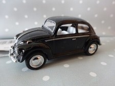 VW Käfer Oldtimer schwarz Modelauto ca.6,5cm *NEU* 1:64 Rückzugmotor