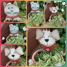 ? 2er Set ? Schöne große Deko Pflanzen Stecker Garten Terrasse Balkon NEU 