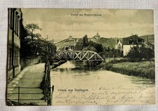 Ansichtskarte Esslingen Hammerkanal 1904