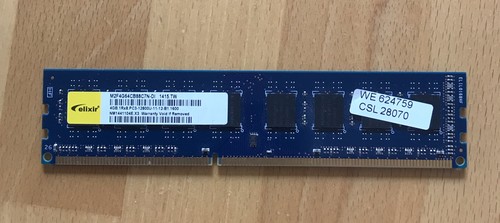Elixir 1x4gb ddr3 - 1x4gb, 1600mhz
