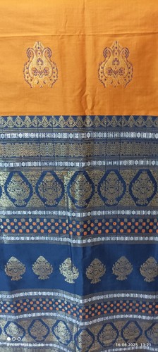 Sari stoff dunkelblaue - sari,