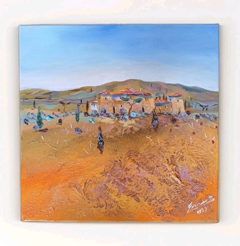 Toscana casa leinwandbild - toscana, mit