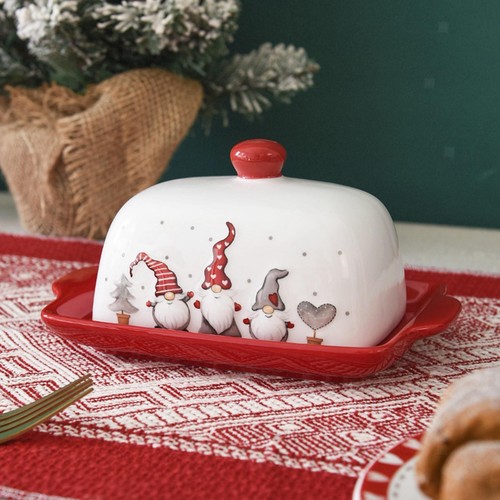 Weihnachtliche butterdose - weihnachtliche,