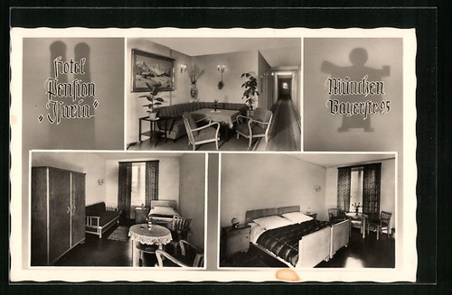 München ansichtskarte hotel - ansichtskarte,,