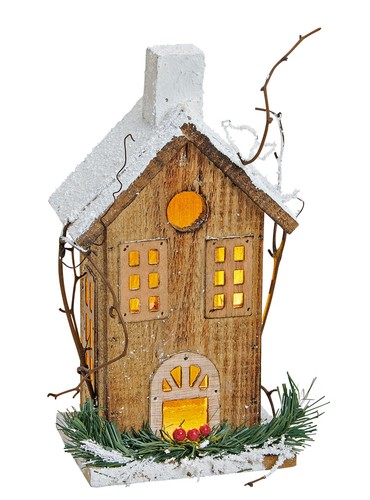 Haus holz mit led - haus,