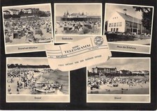 Ahlbeck AK, Strand, Seebrücke, Haus"Erholung", Ostseebad, DDR Mehrbild um 1960