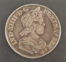 Louis XIV (1643-1715) 1/4 Ecu