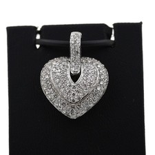 Diamant Herz Anhänger 585 Weißgold 14 Kt 2,00 Ct Brillant Vario Clip Wert 4900,-