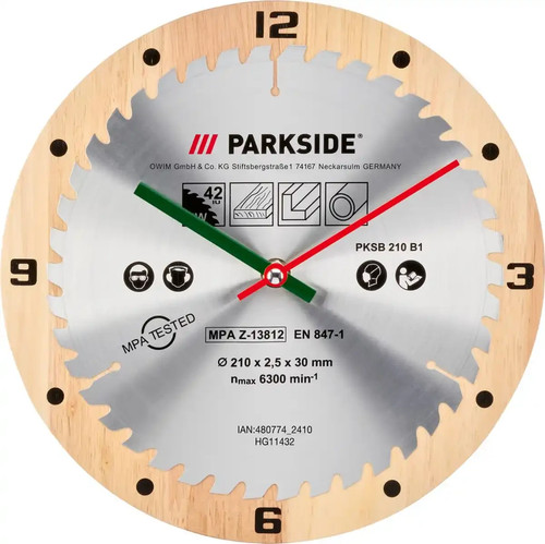 Wanduhr sägeblatt design - wanduhr,