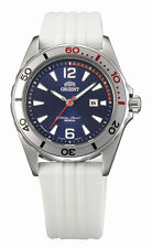 ORIENT Damenuhr Blau Taucher Analog Edelstahl Gummi Sport Uhr FSZ3V004D0