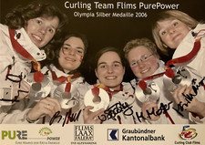 5 Autogramme Curling Team