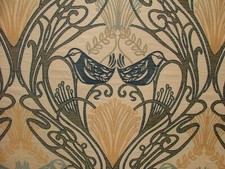 Jugendstil Vogel Marineblau
