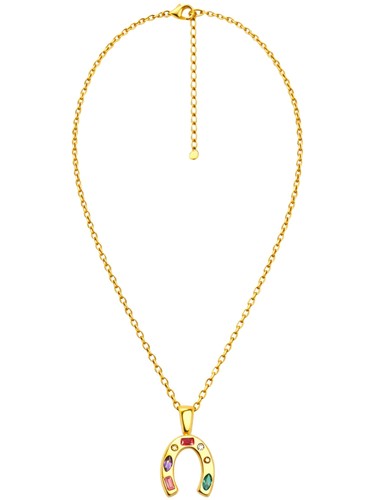 Halskette damen 18k vergoldet - halskette,