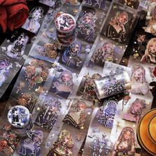 6 Rollen Scrapbook Set Washi Tape Setvintage-Notizbuchaufkleber-Collage Asthetis