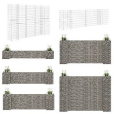 Gabionen Hochbeet Pflanzkorb Säule Pfosten Steinkorb Mauer Wand Draht Gitter NEU