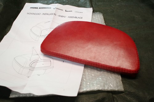 Topcase lehne vespa - topcase, (leder)