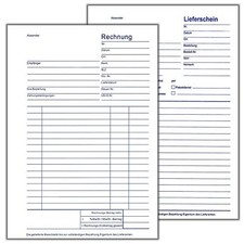 DIN A5 Rechnungsblock Rechnung
