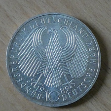  10 Deutsche Mark * 1949-1989 40 Jahre Frieden und Freiheit 