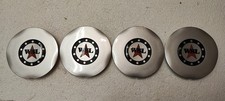 4x WSL Radkappen Narbendeckel 7x14 für Alu-Felgen #3398 D346