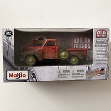 MAISTO CHEVROLET PICK UP VAN 3100 Old Friends rot Dirty Version 1:36 OVP