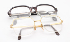 2x alte Brille Lesebrille 50er / 60er Set Konvolut Metzler Vintage