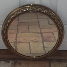 Antiker Runder Spiegel Rahmen