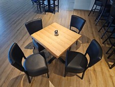 Tisch mit 4 Stühlen, neuwertig, Esszimmer, Cafe, Bistro
