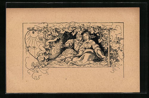 Künstler ludwig richter - künstler-ak,