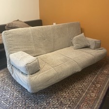 Ikea Beddinge Sofa Couch 200x140 Grau Mit Stoffbezug und 3 Kissen