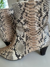 Ausgefallene Leder Stiefelette