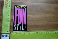 Alter Aufkleber Wassersport Surfbrett Surfen Segelboot Segeln FANATIC FUN STYLE