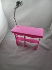 Barbie Möbel Tisch Mit Lampe, Kosmetik,Schmink,Büro Tisch .