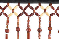 MAXIMEX Insekten Schutz Tür Vorhang Bambus Holz Perlen Handarbeit Sicht Schutz