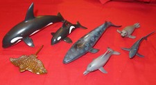*** SCHLEICH Meerestiere - Orca & Kalb, Rochen, Blauwal, Delfin ...   ***