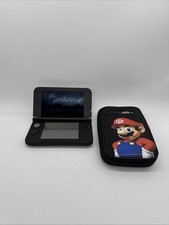 Nintendo 3DS XL Schwarz Konsole mit Tasche L R Defekt Minimaler Pixelfehler ✅