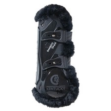Kentucky Horsewear Schwarz/Schwarz L Gamaschen Bamboo Elastik Kunstfell
