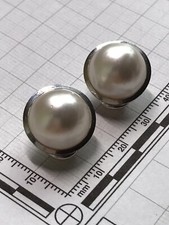 Ohrclips 585 Weißgold 14 Karat mit Perle Ohrringe Clips wunderschön