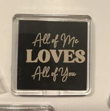 Geschenk  I ❤️ You  Magentischer Fotorahmen quadrat 3,5 x 3,5 cm Bildgröße