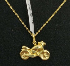 Hängend Und Kette Gold 18K 750 Mls. Motorrad