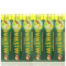 (21,52 EUR/kg) Dabur Kräuter Zahnpasta MISWAK 1020g - 6x 170g Zahncreme NEU OVP
